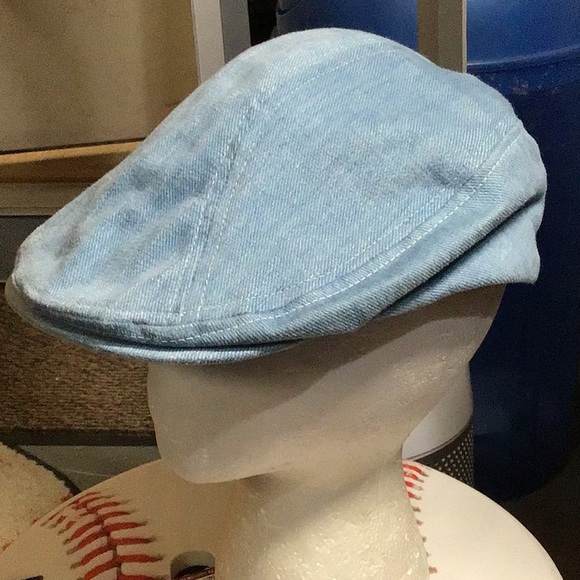 unite Accessories Mens Light Blue Flat Newspaper Boy Hat Cap 58
